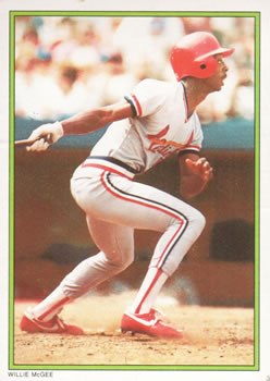 1986 Topps - 1986 All-Star Set Collector's Edition (Glossy Send-Ins) #9 Willie McGee Front