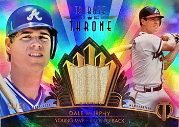 2014 Topps Tribute - Tribute to the Throne Relics Blue #THRONE-DMU Dale Murphy Front