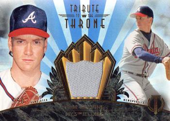 2014 Topps Tribute - Tribute to the Throne Relics Blue #THRONE-TG Tom Glavine Front