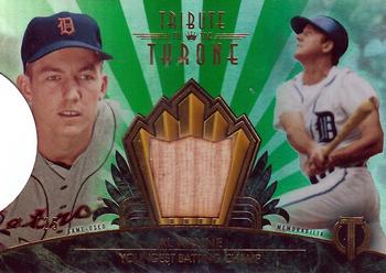 2014 Topps Tribute - Tribute to the Throne Relics Green #THRONE-AK Al Kaline Front