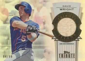 2014 Topps Tribute - Tribute Titans Relics #TTR-DW David Wright Front