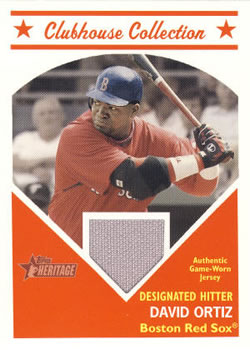 2008 Topps Heritage - Clubhouse Collection Relics #CCDO David Ortiz Front