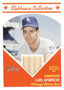 2008 Topps Heritage - Clubhouse Collection Relics #CCLA Luis Aparicio Front