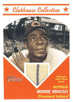 2008 Topps Heritage - Clubhouse Collection Relics #CCMIM Minnie Minoso Front