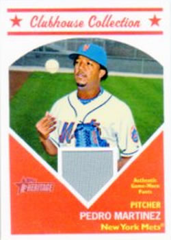 2008 Topps Heritage - Clubhouse Collection Relics #HCCPM Pedro Martinez Front