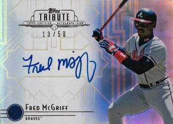 2014 Topps Tribute - Autographs Blue #TA-FM Fred McGriff Front