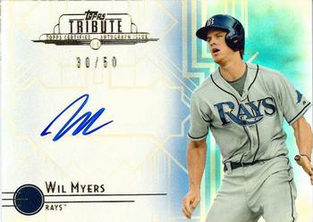 2014 Topps Tribute - Autographs Blue #TA-WM Wil Myers Front