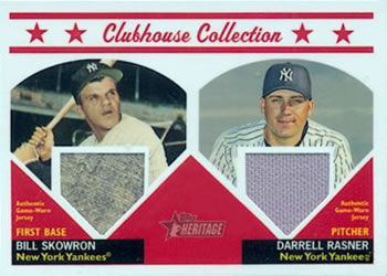 2008 Topps Heritage - Clubhouse Collection Relics Dual #CCD-SR Bill Skowron / Darrell Rasner Front