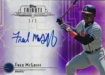 2014 Topps Tribute - Autographs Purple #TA-FM Fred McGriff Front