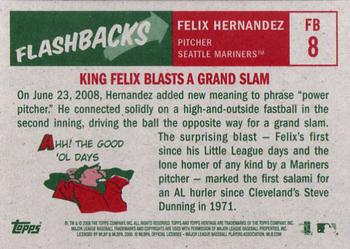 2008 Topps Heritage - Flashbacks #FB8 Felix Hernandez Back