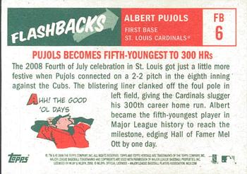 2008 Topps Heritage - Flashbacks #FB6 Albert Pujols Back