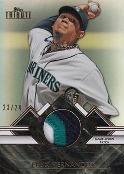 2014 Topps Tribute - Prime Patches #PP-FH Felix Hernandez Front