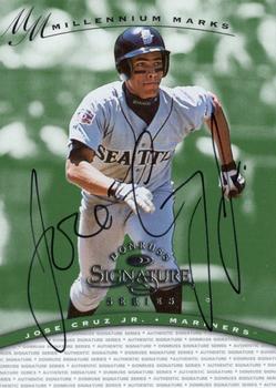 1997 Donruss Signature Series - Signature Series Millennium Marks Autographs #NNO Jose Cruz Jr. Front