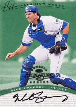 1997 Donruss Signature Series - Signature Series Millennium Marks Autographs #NNO Mike Sweeney Front