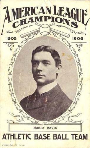 1906 Lincoln Publishing Philadelphia A's Postcards #NNO Harry Davis Front
