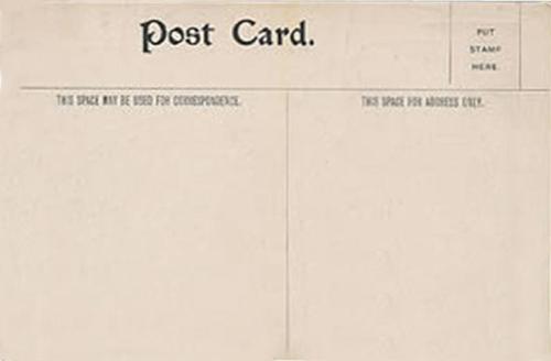 1908 Brush Auto Postcards #NNO Ty Cobb Back