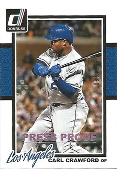 2014 Donruss - Press Proofs Silver #176 Carl Crawford Front