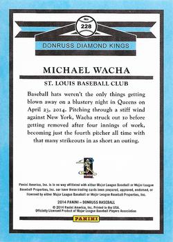 2014 Donruss - Press Proofs Silver #228 Michael Wacha Back