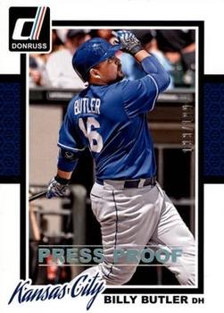 2014 Donruss - Press Proofs Silver #61 Billy Butler Front