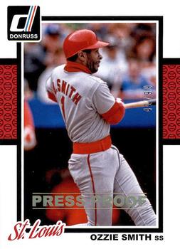 2014 Donruss - Press Proofs Gold #189 Ozzie Smith Front