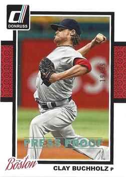 2014 Donruss - Press Proofs Gold #270 Clay Buchholz Front