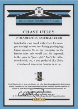 2014 Donruss - Stat Line Career #19 Chase Utley Back