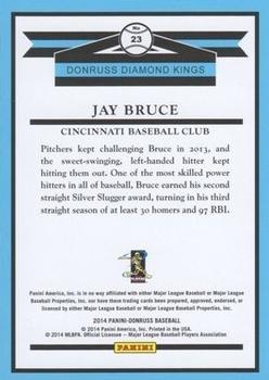 2014 Donruss - Stat Line Career #23 Jay Bruce Back