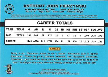 2014 Donruss - Stat Line Career #178 A.J. Pierzynski Back