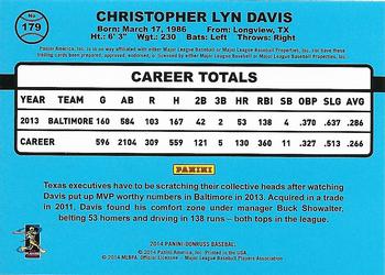2014 Donruss - Stat Line Career #179 Chris Davis Back