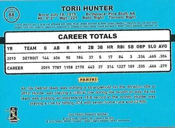 2014 Donruss - Stat Line Season #88 Torii Hunter Back