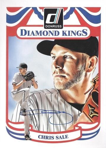 2014 Donruss - Diamond King Box Toppers Signatures #8 Chris Sale Front