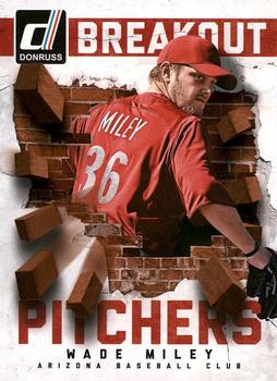 2014 Donruss - Breakout Pitchers #27 Wade Miley Front