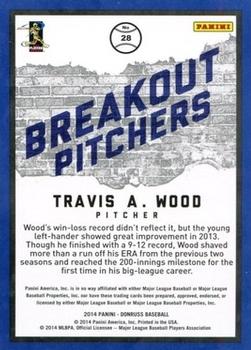 2014 Donruss - Breakout Pitchers #28 Travis Wood Back