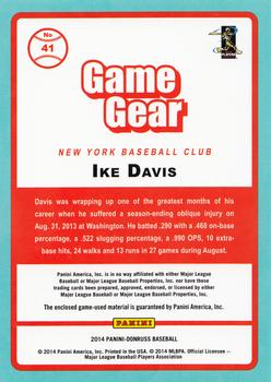 2014 Donruss - Game Gear #41 Ike Davis Back