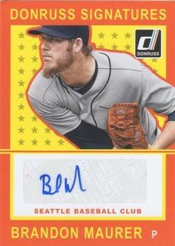 2014 Donruss - Donruss Signatures #BM Brandon Maurer Front