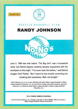 2014 Donruss - No-No's #10 Randy Johnson Back