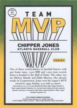 2014 Donruss - Team MVPs #11 Chipper Jones Back