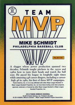 2014 Donruss - Team MVPs #22 Mike Schmidt Back