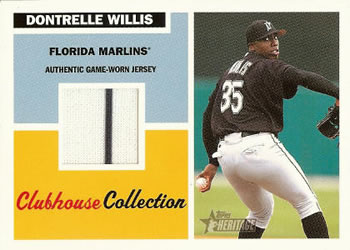 2005 Topps Heritage - Clubhouse Collection Relics #CCR-DW Dontrelle Willis Front