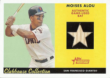 2007 Topps Heritage - Clubhouse Collection Relics #CC-MA Moises Alou Front