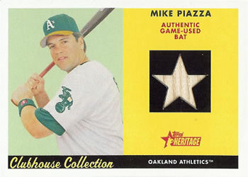 2007 Topps Heritage - Clubhouse Collection Relics #CC-MP Mike Piazza Front