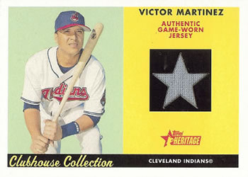 2007 Topps Heritage - Clubhouse Collection Relics #CC-VM Victor Martinez Front