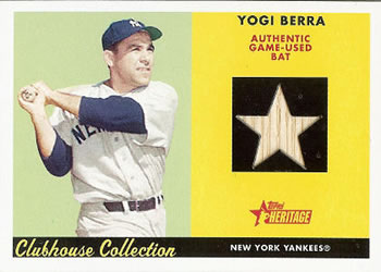 2007 Topps Heritage - Clubhouse Collection Relics #CC-YB Yogi Berra Front