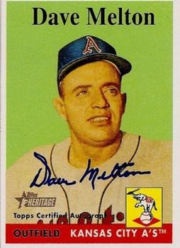 2007 Topps Heritage - Real One Autographs #ROA-DM Dave Melton Front