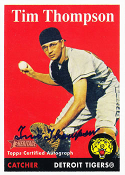 2007 Topps Heritage - Real One Autographs #ROA-TT Tim Thompson Front
