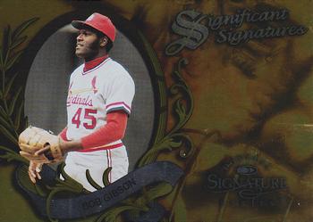 1997 Donruss Signature Series - Significant Signatures #NNO Bob Gibson Front