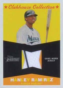 2009 Topps Heritage - Clubhouse Collection Relics #CC-HR Hanley Ramirez Front