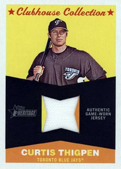 2009 Topps Heritage - Clubhouse Collection Relics #CC-CT Curtis Thigpen Front
