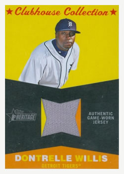 2009 Topps Heritage - Clubhouse Collection Relics #CC-DW Dontrelle Willis Front