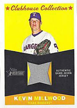 2009 Topps Heritage - Clubhouse Collection Relics #CC-KM Kevin Millwood Front